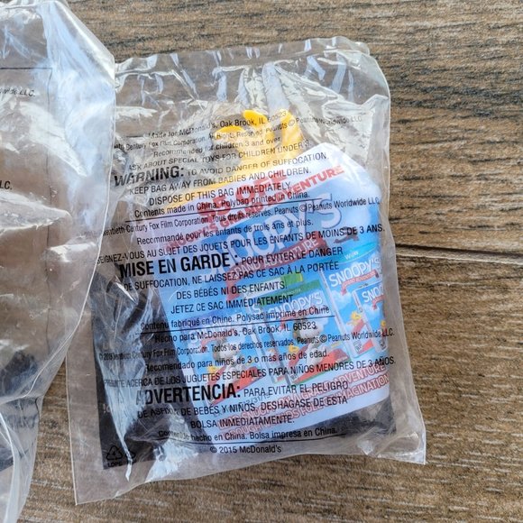 THE PEANUTS MOVIE 2015 McDonalds Happy Meal Toys Lot of 3 - #2 #5 #6 Packaging - Picture 6 of 9